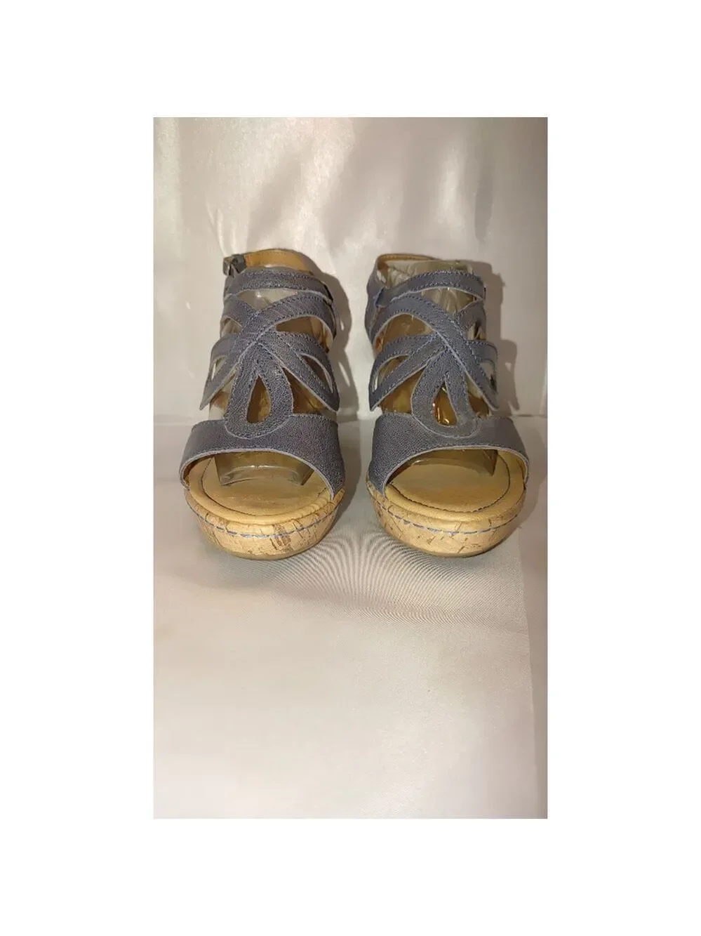 BOC Born Jalina Cork Wedge Sandals Size 9M